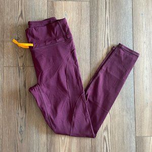Fabletics High Waisted Burgundy Leggings